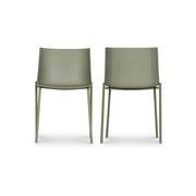 Silla - Outdoor Dining Chair (Set of 2) - Sage Green - JaxCo Furniture