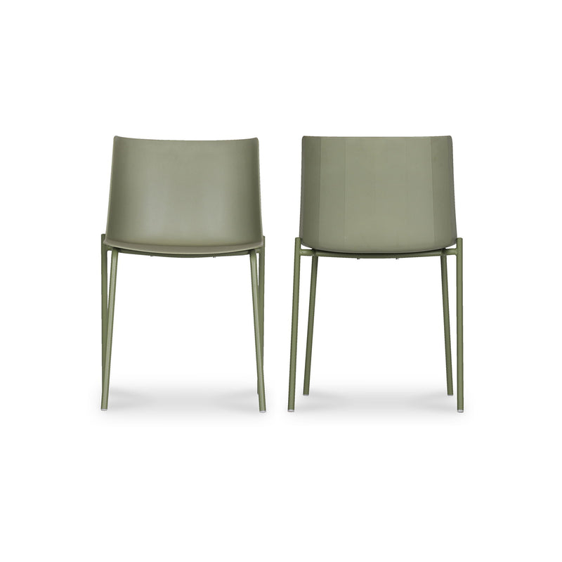 Silla - Outdoor Dining Chair (Set of 2) - Sage Green - JaxCo Furniture