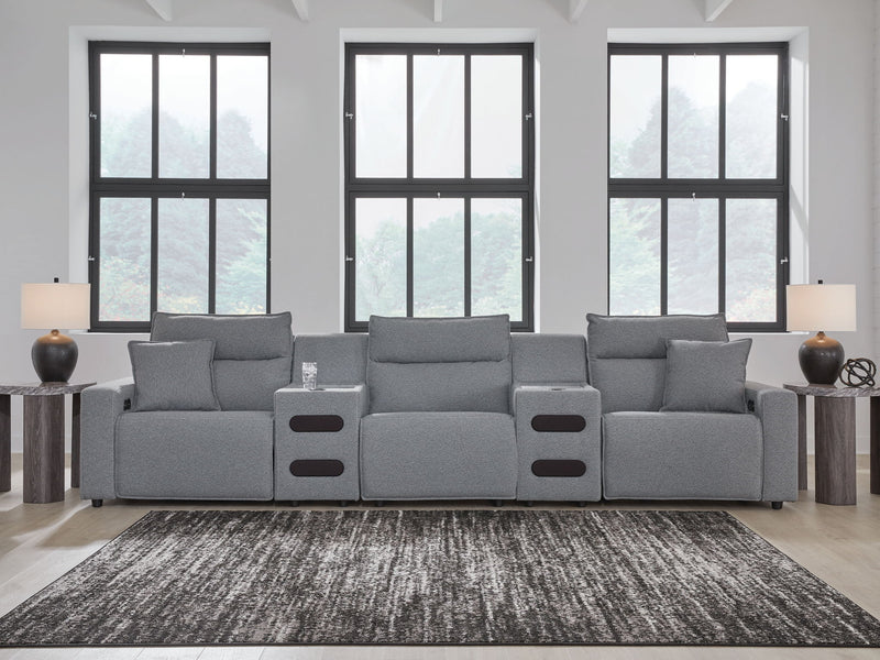 ModMax II - Salt And Pepper - Reclining Sectional - JaxCo Furniture