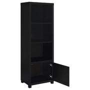 Jupiter - 3-Shelf Engineered Wood Media Tower - Black - JaxCo Furniture