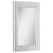 Aideen - Acrylic Crystal Wall Mirror - Silver - JaxCo Furniture