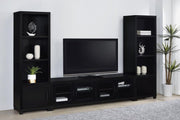 Jupiter - 3 Piece Entertainment Center TV Stand - Black - JaxCo Furniture