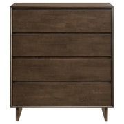 Glenwood - 4-Drawer Chest Of Drawers - Warm Brown - JaxCo Furniture