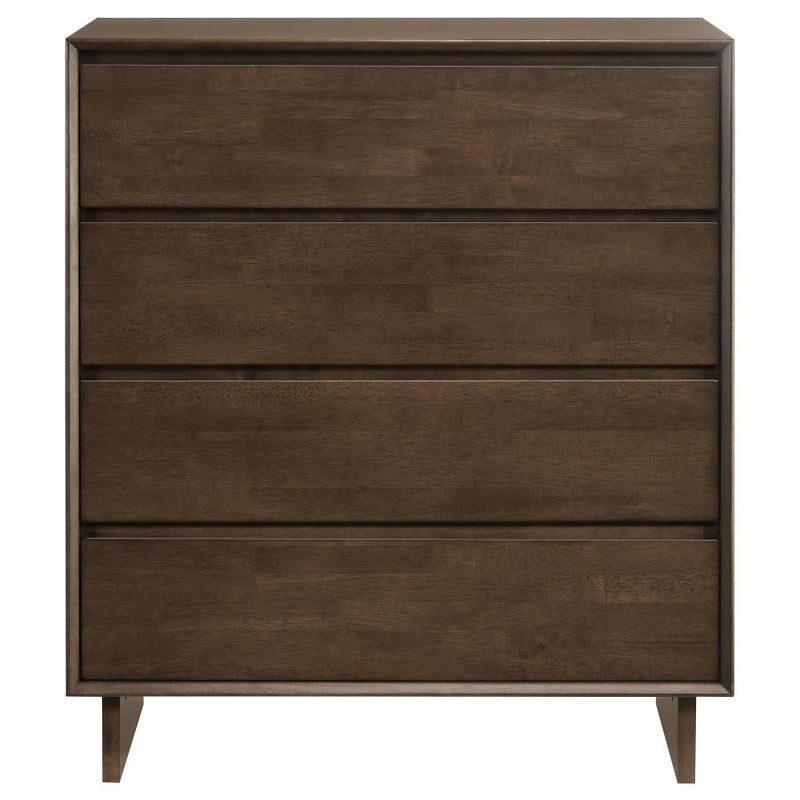 Glenwood - 4-Drawer Chest Of Drawers - Warm Brown - JaxCo Furniture