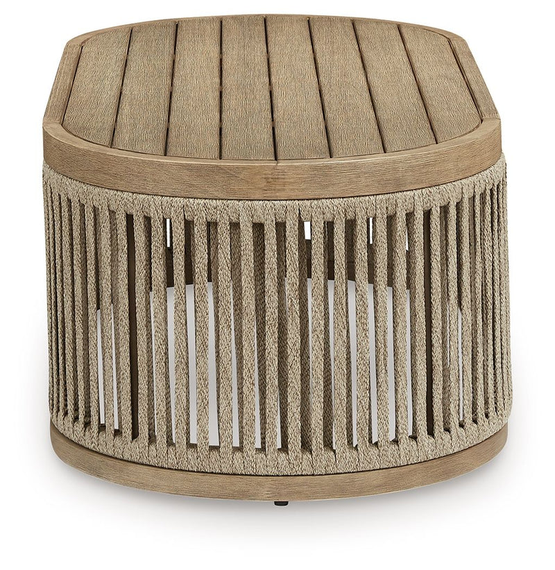 Serena Shores - Beige - Rectangular Cocktail Table - JaxCo Furniture