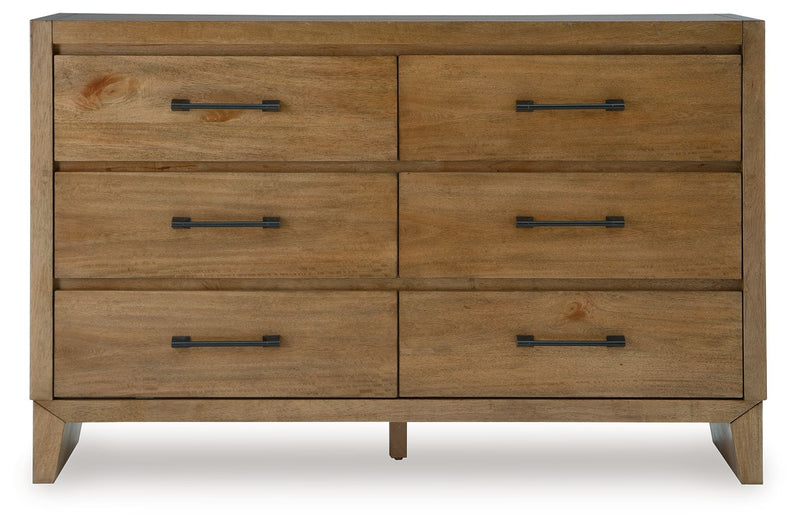 Sherbana - Light Brown - Dresser - JaxCo Furniture
