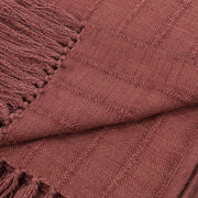Throws - 50" x 70" TC Hunter Throw - Cherrywood Red - JaxCo Furniture