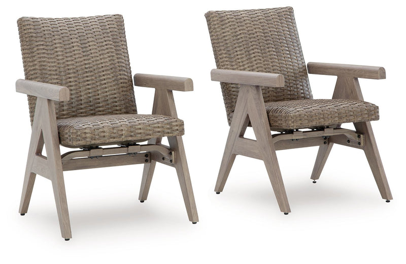 Cliff Trails - Beige - Rocking Arm Chair (Set of 2) - JaxCo Furniture