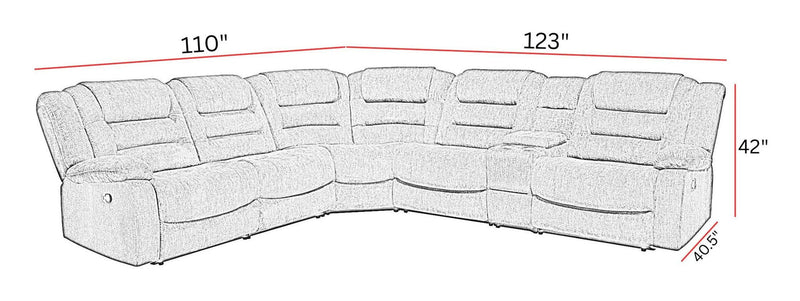 Bolton - Modular Reclining Sectional - JaxCo Furniture