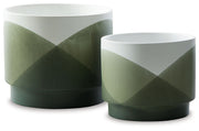 Ardenridge - Green / White - Planter Set (Set of 2) - JaxCo Furniture