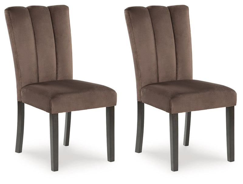 Jeshina - Mocha - Dining Upholstered Side Chair (Set of 2) - JaxCo Furniture