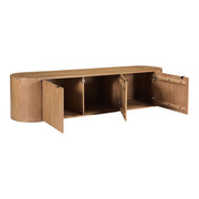 Theo - Media Bench - Natural Oak - JaxCo Furniture