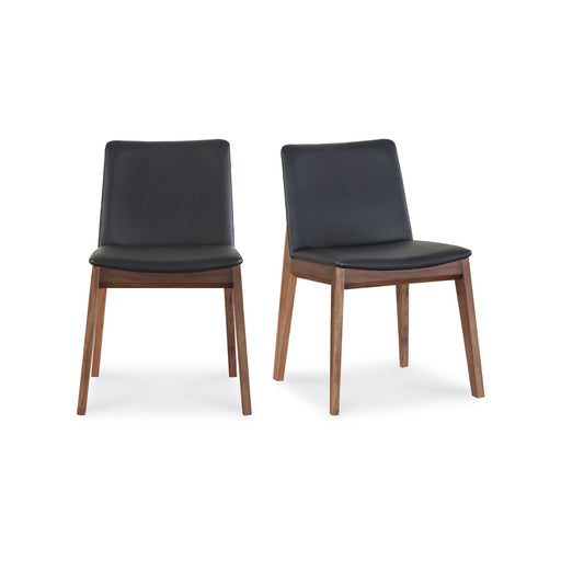 Deco - Dining Chair Chair PVC (Set of 2) - Ebony - JaxCo Furniture