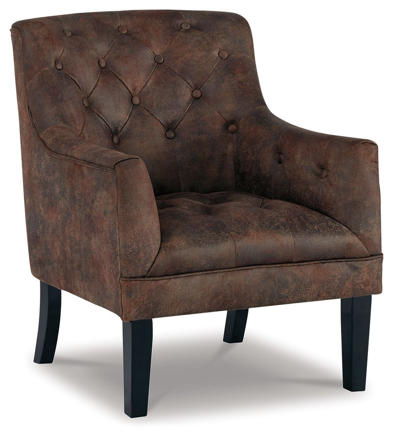 Drakelle - Mahogany - Accent Chair - JaxCo Furniture