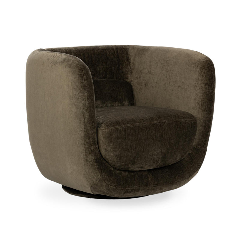 Nico - Upholstered Swivel Chair - Olive Green - JaxCo Furniture