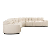 Roman - L-Shaped Sectional - Beige - JaxCo Furniture