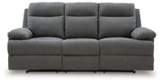 Side-Swipe - Reclining Sofa With Drop Down Table - JaxCo Furniture
