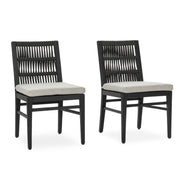 Westville - Outdoor Dining Chair (Set of 2) - Black - JaxCo Furniture