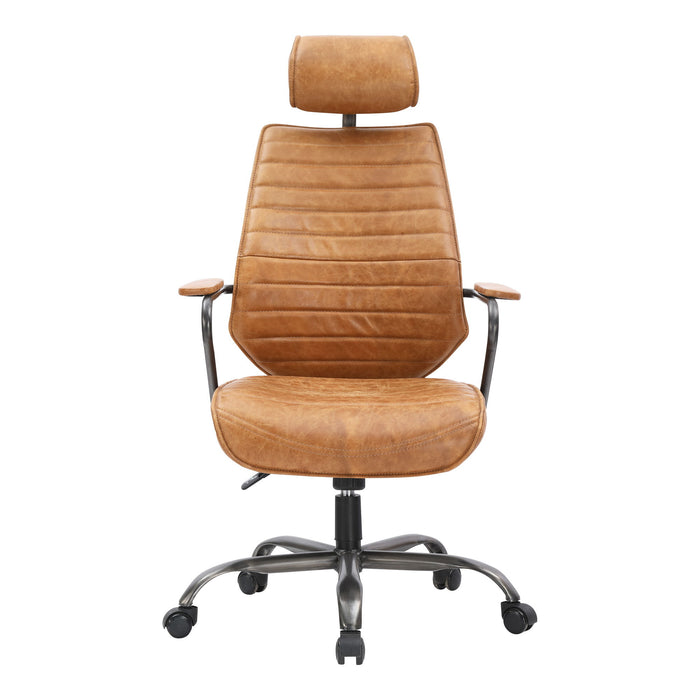 Executive - Swivel Office Chair - Cognac - JaxCo Furniture