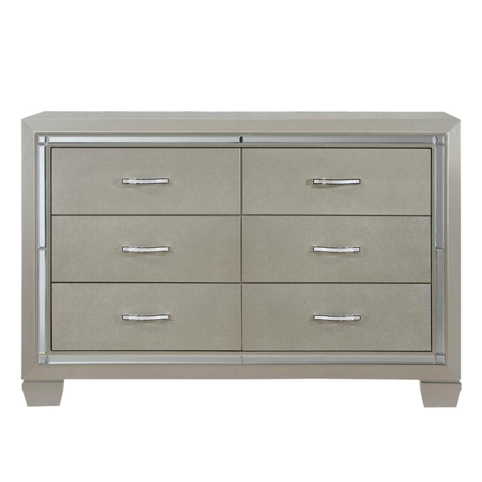 Platinum - Youth Dresser - Сhampagne - JaxCo Furniture