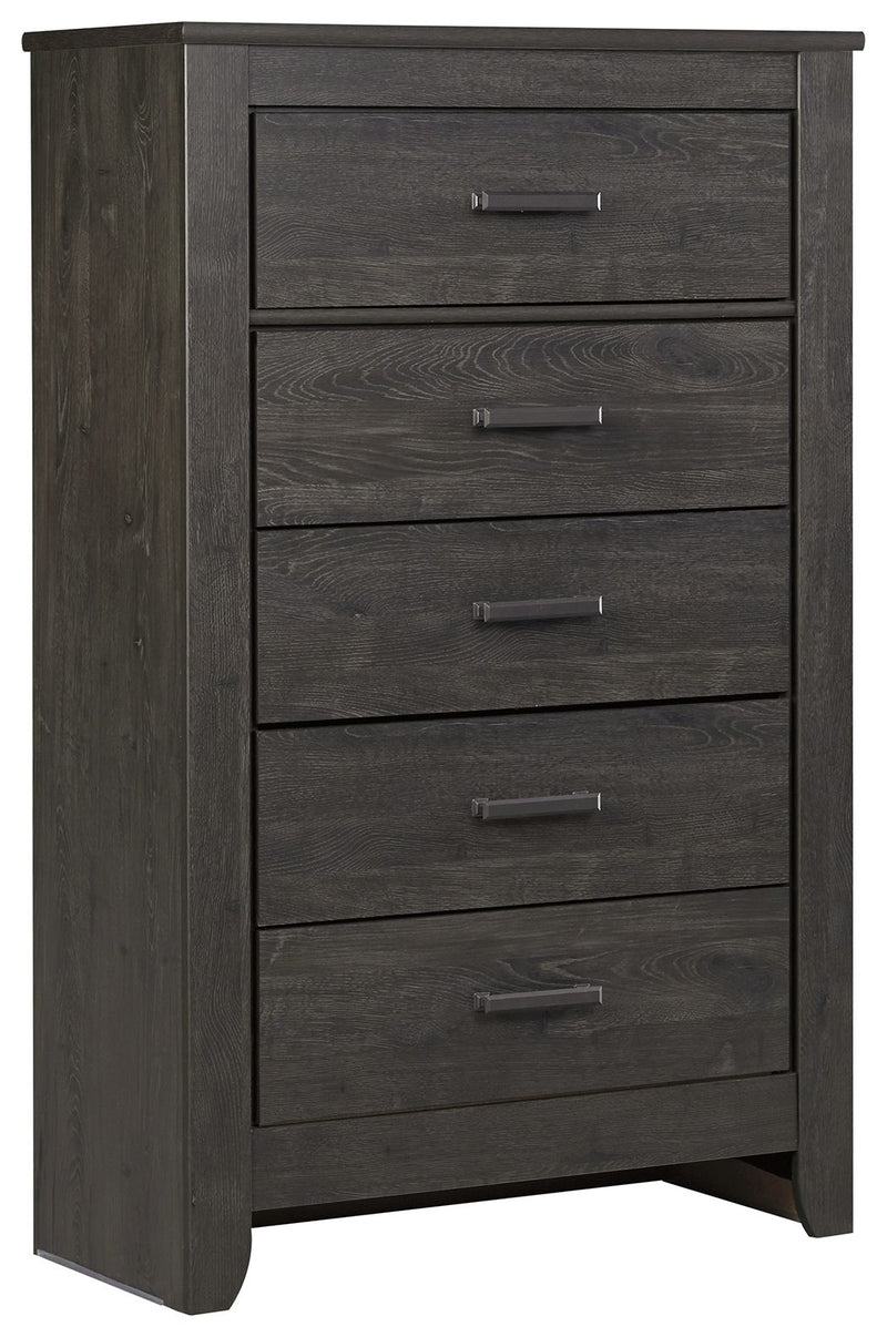 Brinxton - Charcoal - Five Drawer Chest - JaxCo Furniture