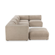 Adalynne - Upholstered 6 Piece Sectional - Buttermilk - JaxCo Furniture
