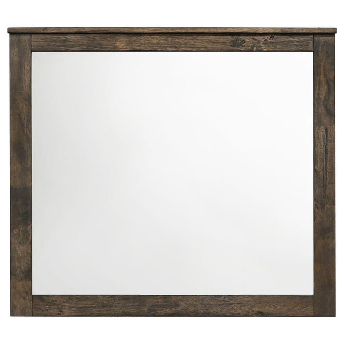 Woodmont - Dresser Mirror - Rustic Golden Brown - JaxCo Furniture