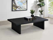 Max - Rectangular Engineered Laminate Coffee Table - Black - JaxCo Furniture
