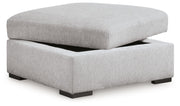 Gabyleigh - Nickel - Ottoman With Storage - JaxCo Furniture
