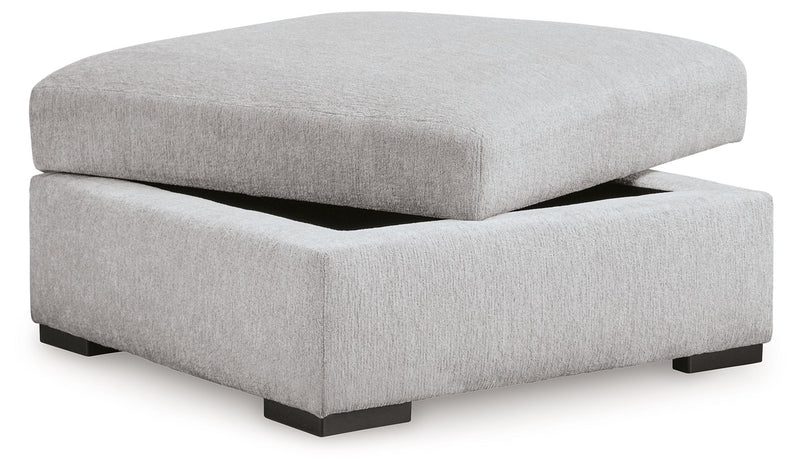 Gabyleigh - Nickel - Ottoman With Storage - JaxCo Furniture