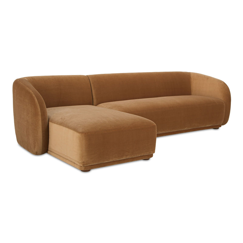 Faye - Left Sectional - Tan - JaxCo Furniture