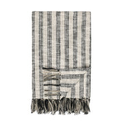 Throws - TC Linna Throw - Natural / Black - JaxCo Furniture