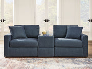 Modmax - Ink - 3-Piece Sectional Sofa With Storage Console - Fabric - JaxCo Furniture