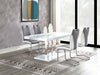 Brooklyn - 5 Piece Rectangular Dining Set - White High Gloss - JaxCo Furniture