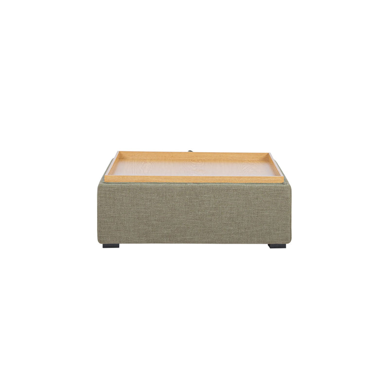 Montana - Storage Ottoman - Green - JaxCo Furniture