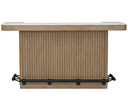 Escape - Dining Bar With Stone Top - Glazed Natural Oak / Vanilla Bean - JaxCo Furniture