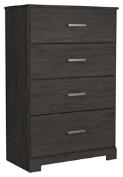 Belachime - Charcoal - Four Drawer Chest - JaxCo Furniture
