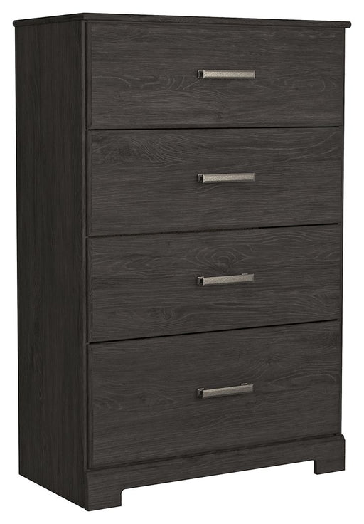 Belachime - Charcoal - Four Drawer Chest - JaxCo Furniture