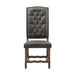 Gramercy - Tufted Tall Back Side Chair (Set of 2) - Chocolate - JaxCo Furniture