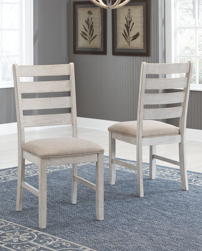 Skempton - White - Dining UPH Side Chair (Set of 2) - JaxCo Furniture