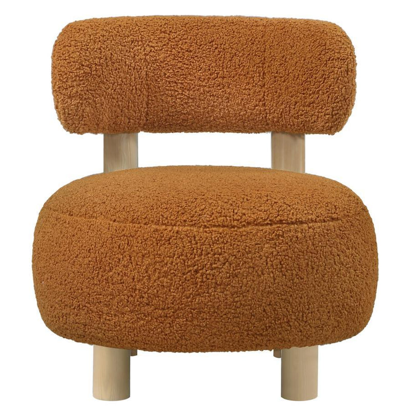 Zonie - Boucle Upholstered Barrel Back Accent Chair - JaxCo Furniture