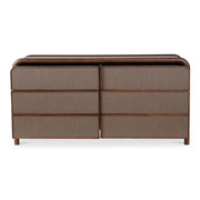 Rye - 6 Drawer Dresser - Warm Brown - JaxCo Furniture