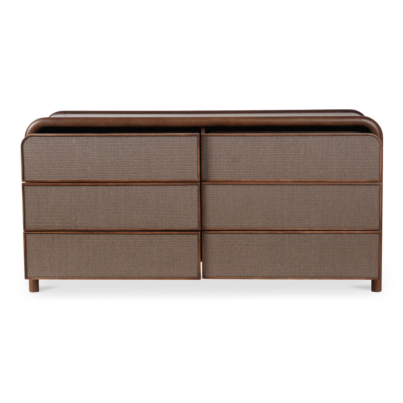 Rye - 6 Drawer Dresser - Warm Brown - JaxCo Furniture