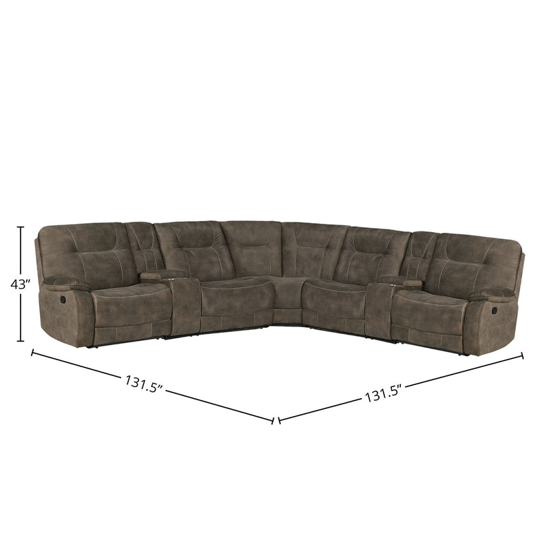 Cooper - Modular Manual Reclining Sectional - JaxCo Furniture