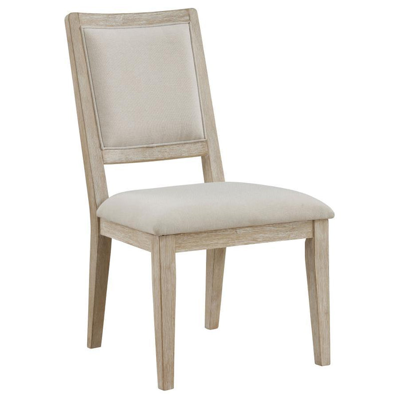Trofello - Cushioned Dining Side Chair (Set of 2) - White Washed - JaxCo Furniture