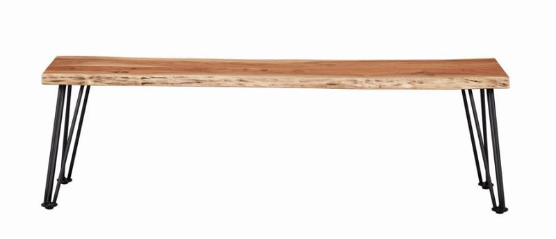 Sherman - Wood Dining Bench - Natural Acacia - JaxCo Furniture