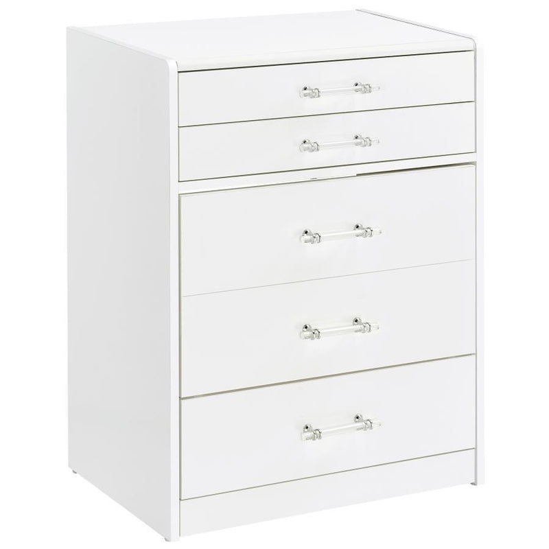 Danbury - 3-Drawer Makeup Vanity & Stool Set - JaxCo Furniture