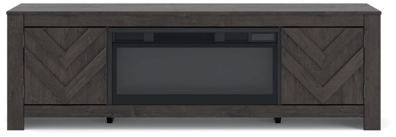 Cayboni - LG TV Stand With Fireplace Option - JaxCo Furniture