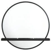 Arini - Round Vanity Wall Mirror With Shelf - JaxCo Furniture