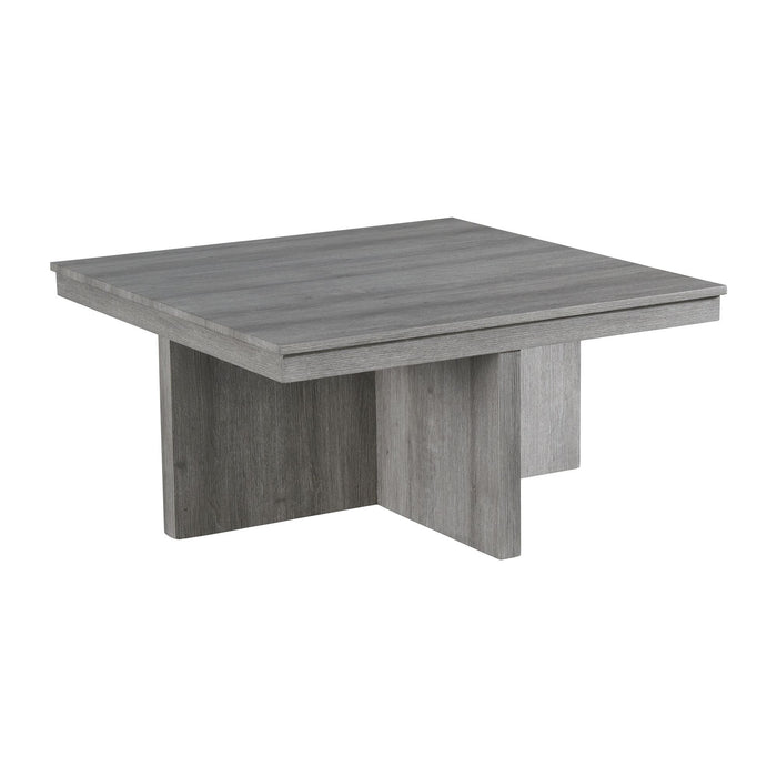 Uster - Coffee Table With Four Storage Stools - Grey - JaxCo Furniture